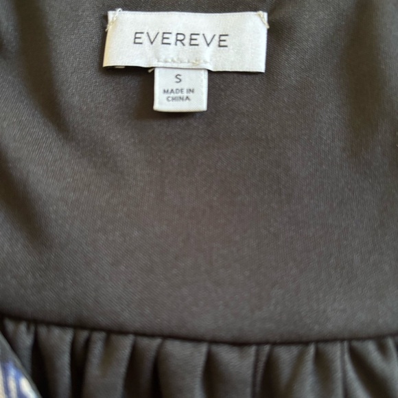 Evereve Navy and White Patterned Midi Dress - Picture 6 of 7